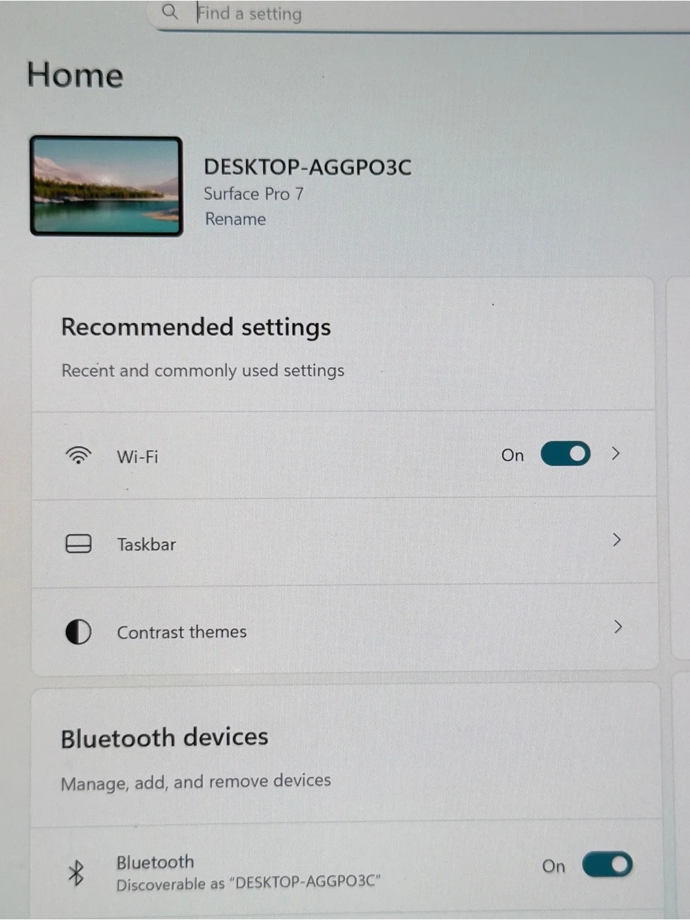 Microsoft Surface Pro 7 - White Display with Teal Accents